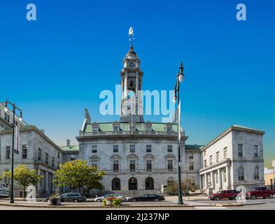 PORTLAND, États-Unis - SEP 15, 2017: Hôtel de ville à Portland. Portland est rempli de bâtiments en briques datant de 19th ans. Banque D'Images