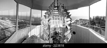 Bristol, États-Unis - 16 septembre 2017 : célèbre vieux phare de Bristol en journée Banque D'Images
