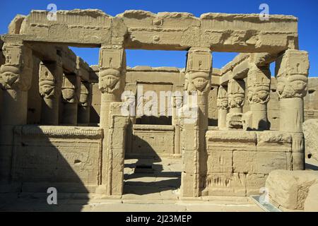 Temple de Dendera, Égypte Banque D'Images