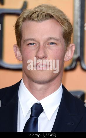 29th mars 2022, Londres, Royaume-Uni. Callum Turner assister aux fantastiques bêtes secrets de Dumbledoor Premiere, Royal Festival Hall, Londres. Crédit : Doug Peters/EMPICS/Alamy Live News Banque D'Images