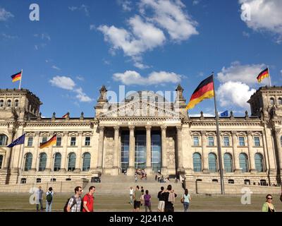 Bundestag allemand - Parlement à Berlin Banque D'Images