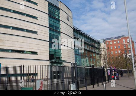 Palais de justice de Laganside à Belfast, Irlande du Nord Banque D'Images