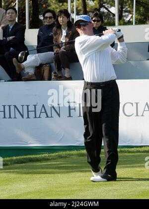 25 nov 2004-Seogwipo, Corée du Sud-Frank Lickliter II pilote de jeu tourné à un PGA TOUR Championship 1 premier tour T à Jeju le 25 novembre 2004, Corée du Sud. Banque D'Images