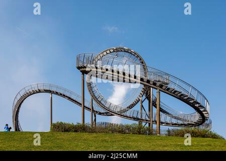 Œuvre d'art Tiger and Turtle – Magic Mountain sur un ancien tas Banque D'Images