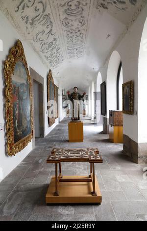 Musée social de Fray Pedro dans le couvent de San Francisco, Quito, Equateur Banque D'Images