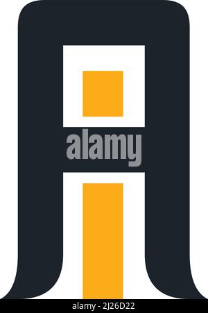 Lettres de l'alphabet initiales Monogram logo ai, IA, A et I Illustration de Vecteur