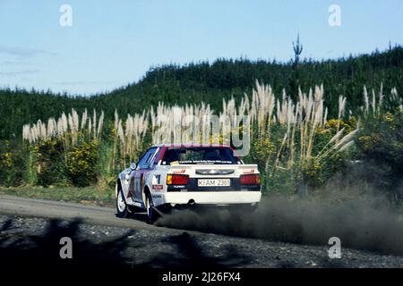 Bjorn Waldegard (SWE) Michel Lizin (bel) Toyota Celica Twincam Turbo GRB Toyota NZ Ltd Banque D'Images