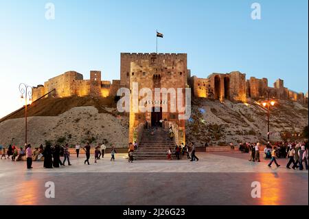 Syrie. Alep. La Citadelle Banque D'Images