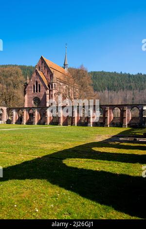 Cloître et Chapelle de la Dame. Monastère des ruines Hirsau, Calw, Allemagne. L'histoire du monastère remonte au 9th siècle, mais la basilique et ses voisins Banque D'Images