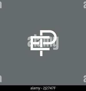 Logo lettre EP ou icône Illustration de Vecteur