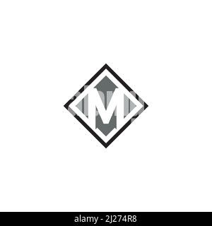 Logo lettre M ou icône Illustration de Vecteur