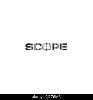 Logo de l'oscilloscope ou logo de mot-symbole Illustration de Vecteur