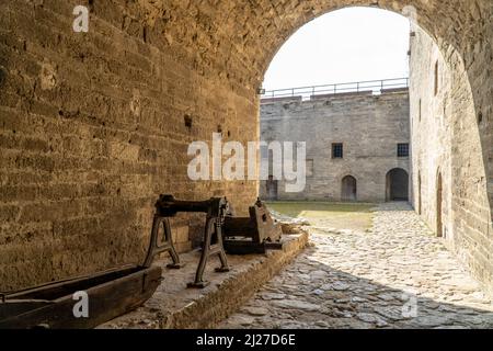 La forteresse médiévale préservée Baba Vida est située sur le Danube, près de la ville de Vidin en Bulgarie Banque D'Images