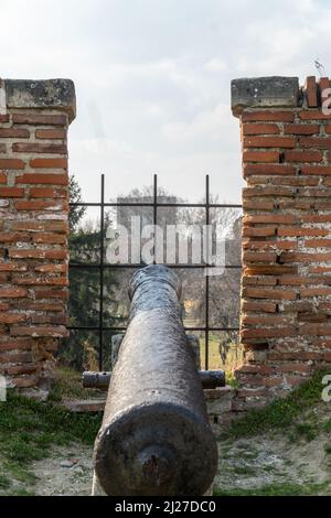 La forteresse médiévale préservée Baba Vida est située sur le Danube, près de la ville de Vidin en Bulgarie Banque D'Images