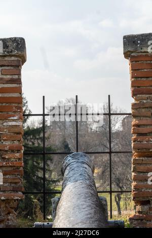 La forteresse médiévale préservée Baba Vida est située sur le Danube, près de la ville de Vidin en Bulgarie Banque D'Images