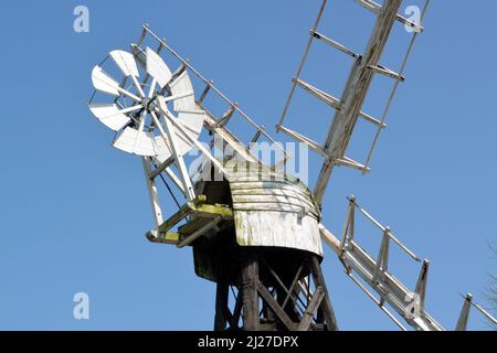 Boardman's Mill Bazin, comment Hill, Broads National Park, Norfolk, UK Banque D'Images