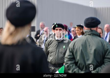 20/04/2014, Belfast, Irlande du Nord. L'Association nationale des graves de Belfastcommémore le soulèvement irlandais de Pâques de 1916 avec Sinn Fein Banque D'Images