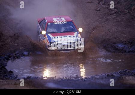 Andrea Zanussi (ITA) Paolo Poppi Amati (ITA) Nissan 200SX GRA Nissan Motorsports international Banque D'Images