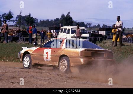 Bjorn Waldegard (SWE) Fred Gallagher (GBR) Toyota supra 3,0i GRA Toyota Team Europe Banque D'Images