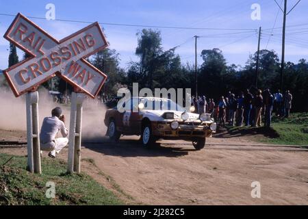 Bjorn Waldegard (SWE) Fred Gallagher (GBR) Toyota supra 3,0i GRA Toyota Team Europe Banque D'Images