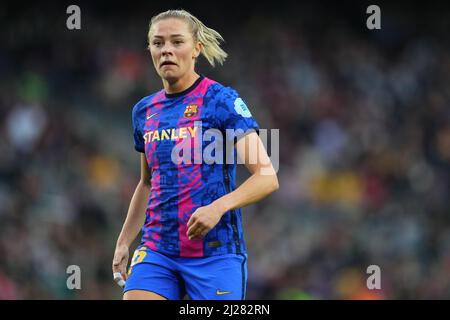 Barcelone, Espagne. 30th mars 2022. Fridolina Rolfo du FC Barcelone lors du match de l'UEFA Women's Champions League entre le FC Barcelone et le Real Madrid, a joué au Camp Nou Stadium Stadium le 30 mars 2022 à Barcelone, Espagne. (Photo de Bagu Blanco/PRESSINPHOTO) Credit: PRESSINPHOTO SPORTS AGENCY/Alay Live News Banque D'Images