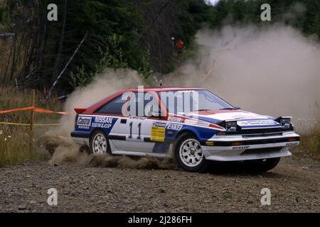 Per Eklund (SWE) Dave Whittock (GBR) Nissan 200SX GRA Nissan Motorsports International Banque D'Images