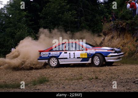 Per Eklund (SWE) Dave Whittock (GBR) Nissan 200SX GRA Nissan Motorsports International Banque D'Images