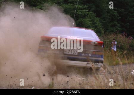 Per Eklund (SWE) Dave Whittock (GBR) Nissan 200SX GRA Nissan Motorsports International Banque D'Images