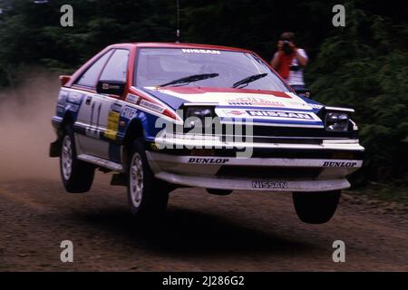 Per Eklund (SWE) Dave Whittock (GBR) Nissan 200SX GRA Nissan Motorsports International Banque D'Images