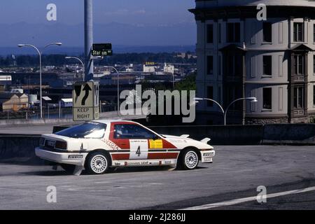 Bjorn Waldegard (SWE) Fred Gallagher (GBR) Toyota supra 3,0i GRA Toyota Team Europe Banque D'Images