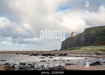 C'est Downhill Beach en Irlande du Nord. Banque D'Images