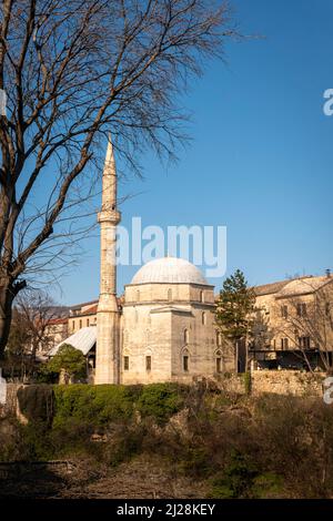 Mosquée Koski Mehmed Pasha dans la ville de Mostar, Bosnie-Herzégovine Banque D'Images