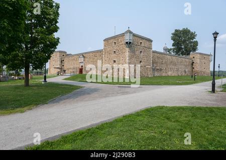 Chambly, CA - 19 juillet 2021 : lieu historique national du fort-Chambly Banque D'Images