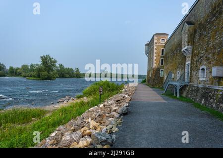 Chambly, CA - 19 juillet 2021 : lieu historique national du fort-Chambly Banque D'Images