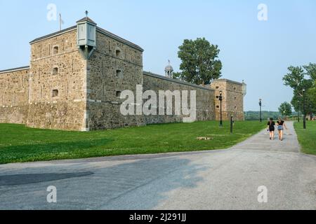 Chambly, CA - 19 juillet 2021 : lieu historique national du fort-Chambly Banque D'Images