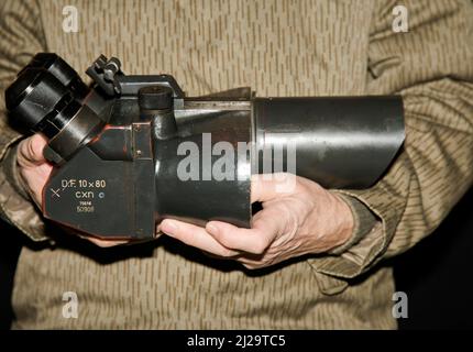 Télescope Flak D. F. 10x80 cxn, de la Force aérienne allemande pendant la Seconde Guerre mondiale Banque D'Images