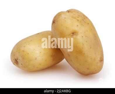 Pommes de terre isolé sur fond blanc avec clipping path Banque D'Images