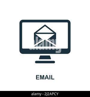 Icône E-mail. Icône monochrome simple Email pour les modèles, la conception Web et les infographies Illustration de Vecteur