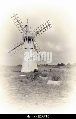 thurne vent pompe thurne norfolk angleterre Banque D'Images