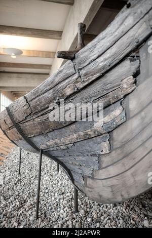 Images du musée des navires vikings à Roskilde, Danemark. Banque D'Images