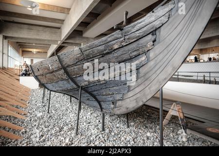 Images du musée des navires vikings à Roskilde, Danemark. Banque D'Images