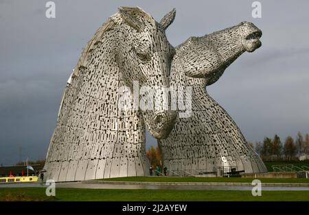 Les Kelpies Banque D'Images