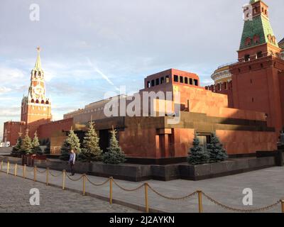 Mausolée de Lénine sur la place Rouge de Moscou Banque D'Images