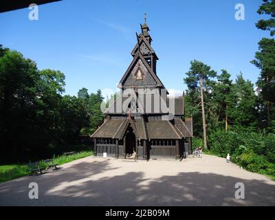 L'église Gol est à la péninsule de Bygdøy Banque D'Images