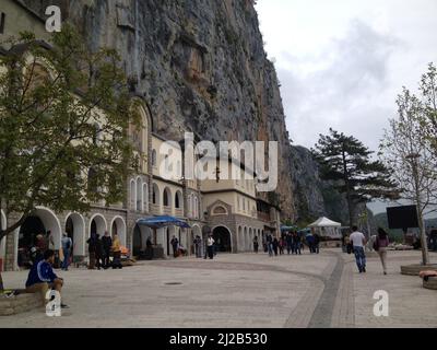 Monastère d'Ostrog au Monténégro Banque D'Images