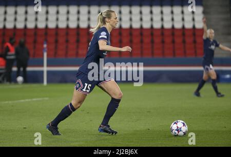 Amanda Ilestedt de PSG lors de la Ligue des champions des femmes de l'UEFA, quart de finale, match de football de 2nd jambes entre Paris Saint-Germain et Bayern Munich le 30 mars 2022 au stade du Parc des Princes à Paris, France - photo : Jean Catuffe/DPPI/LiveMedia Banque D'Images