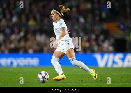 Claudia Zornoza du Real Madrid lors du match de l'UEFA WomenÕs Champions League entre le FC Barcelone et le Real Madrid, joué au Camp Nou Stadium Stadium le 30 mars 2022 à Barcelone, Espagne. (Photo de Bagu Blanco / PRESSINPHOTO) Banque D'Images