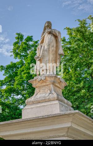 Statue de Saint Teresa d'Avila à Bjelovar en Croatie Banque D'Images