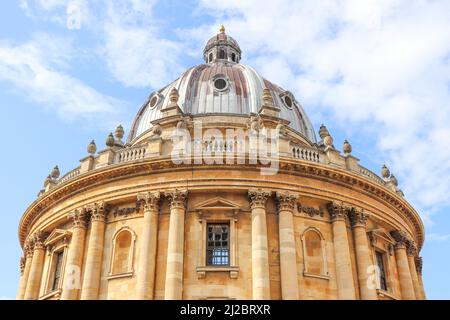 La caméra Radcliffe, bibliothèque Bodleian, Dome detail, université d'Oxford, Angleterre Banque D'Images