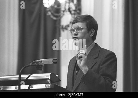 Débat de la Chambre des représentants sur l'ordre du coeur manqué, Wiegel parle du 3 juin 1976 Banque D'Images